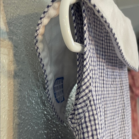 intage Girls Navy Gingham Dress – Peter Pan Collar, Size 3 - Picture 11 of 13